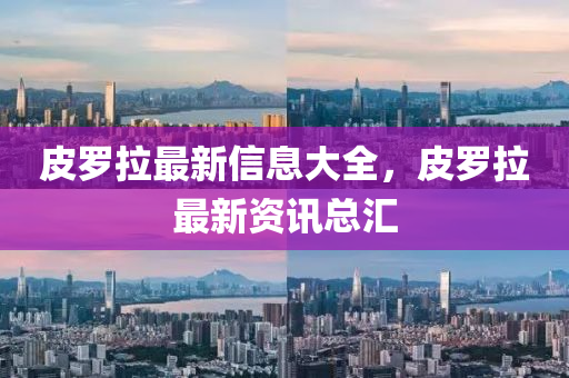 皮罗拉最新信息大全,皮罗拉最中山市多米克自动化设备有限公司新资讯总汇