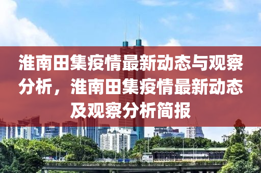 淮南田集疫情最新动态与观察分析,淮南田集疫情最新动态及观察分析简报中山市多米克自动化设备有限公司